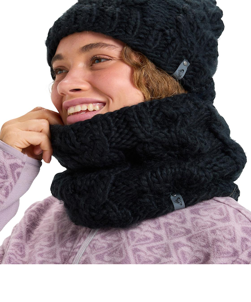 ROXY 上下SET新品試着のみ　超撥水加工済　グローブ　ネックウォーマー付 ROXY（ロキシー） レディース サーフ ネックウォーマー SNUGGLE WUGGLE