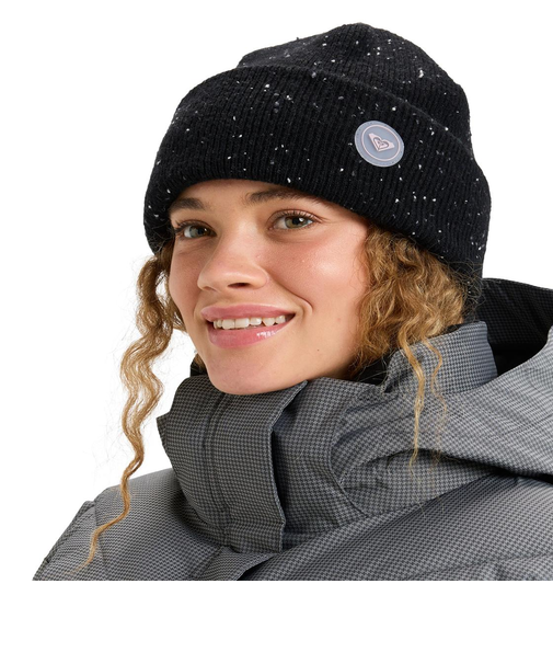 ROXY ウィメンズ FROZENLAKE BEANIE ビーニー ハイゲージ 保温 ウール混 【25-26SNOWモデル】