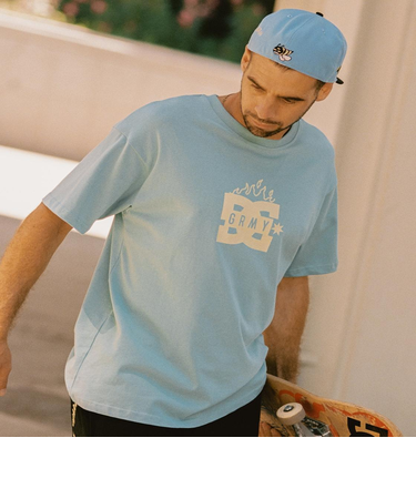 【オンラインストア限定】 DC Shoes THE SWARM DC SHOES X GRIMEY REGULAR TEE Tシャツ メンズ