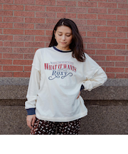 【ROXY ロキシー 公式通販】ロキシー（ROXY）Roxy ROOM SERVISE ウィメンズ 長袖Tシャツ <2025FW CRUISERS>