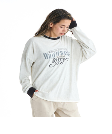 【ROXY ロキシー 公式通販】ロキシー（ROXY）Roxy ROOM SERVISE ウィメンズ 長袖Tシャツ <2025FW CRUISERS>