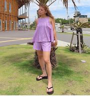 【ROXY ロキシー 公式通販】ロキシー（ROXY）【OUTLET】Roxy LA VIE ウィメンズ 水着 3点セット バンドゥ キャミソール キュロット