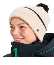 ROXY ウィメンズ PEAK CHIC BEANIE ビーニー ダブルレイヤー ウール混 【25-26SNOWモデル】
