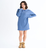 【ROXY ロキシー 公式通販】ロキシー（ROXY）Roxy MY PACE ウィメンズ 長袖リブ素材 ミニ丈ワンピース <2025FW HEART WAVE>