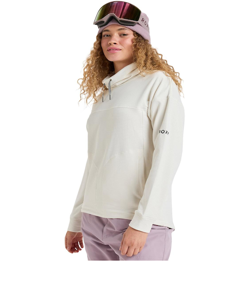 ROXY ウィメンズ VERTERE スノー ベースレイヤー ハーフジップトップス ワッフル素材 【25-26SNOWモデル】