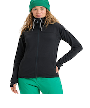 ROXY ウィメンズ VERTERE FULL ZIP スノー ベースレイヤー フルジップレイヤートップス ハイカラー 【25-26SNOWモデル】