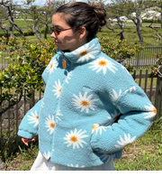 【ROXY ロキシー 公式通販】ロキシー（ROXY）Roxy ALL DAY ウィメンズ フラワー柄 ボアジャケット 中綿 ダブルジップ
