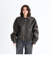 Roxy MY BEST ウィメンズ エコレザージャケット オーバーサイズ <2025FW WHAT'S IN YOUR HEART?>