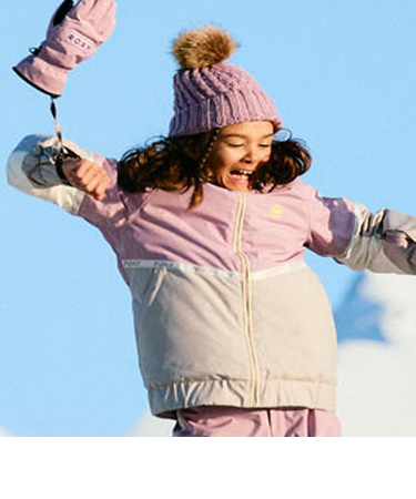 ROXY キッズ HEKLA ICE GIRL JK スノージャケット ロゴ入り 【25-26SNOWモデル】