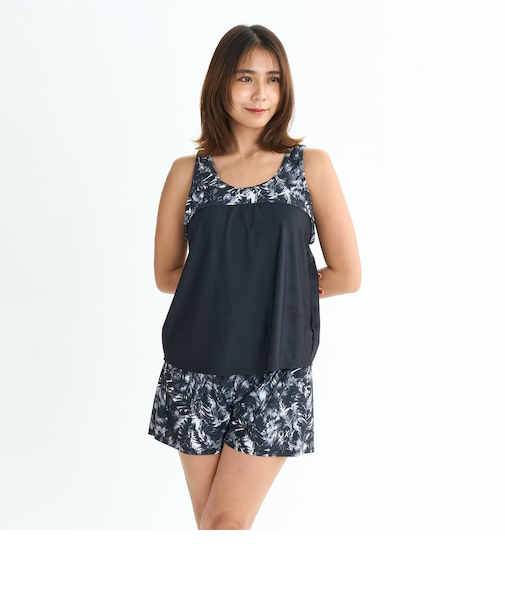 【ROXY ロキシー 公式通販】ロキシー（ROXY）Roxy Fitness KEEP SMILING ウィメンズ フィットネス水着 水陸両用 めくれ防止