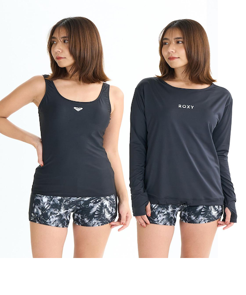 Roxy Fitness LET IT BE ウィメンズ フィットネス 水陸両用水着セット タンクトップ・ボトム・ロングスリーブ