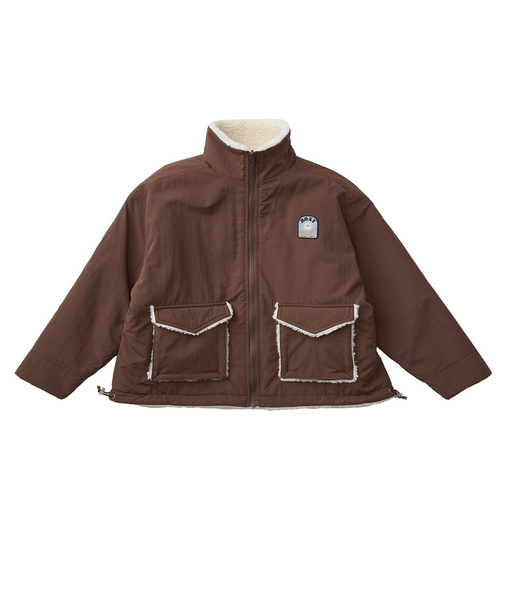 【ROXY ロキシー 公式通販】ロキシー（ROXY）Roxy MINI CHEER UP キッズ ボア リバーシブルジャケット 撥水加工