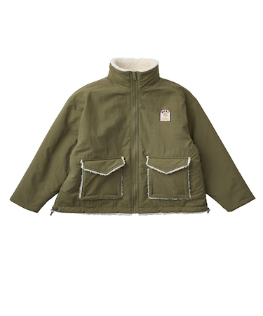 【ROXY ロキシー 公式通販】ロキシー（ROXY）Roxy MINI CHEER UP キッズ ボア リバーシブルジャケット 撥水加工