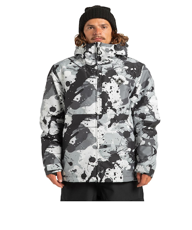 DC SHOES メンズ BASIS PRINT JACKET スノージャケット 【25-26SNOWモデル】
