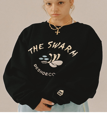 【オンラインストア限定】DC Shoes  THE SWARM DC SHOES X GRIMEY VG CREW プルオーバー メンズ