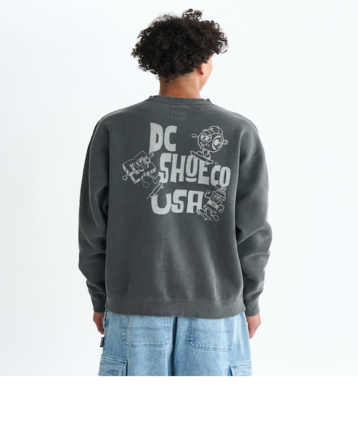 DC Shoes 25 NAUGHTY BOYS CREWNECK PULLOVER プルオーバー 裏起毛 メンズ