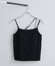 【洗える】カップ付きアシンメトリーキャミソール