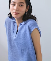 【WEB限定】スキッパーサマーニット【洗える】