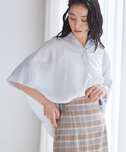 【WEB限定】バックシャンスキッパーブラウス