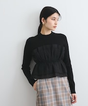 旬なレイヤードスタイルが叶う！ビスチェドッキングニット