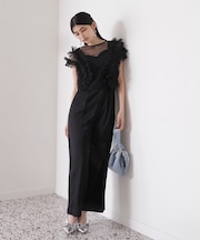 【新色追加】【VISDRESS】チュールフリルセットオールインワン【低身長向けサイズ有】