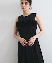 【VIS DRESS】チュールフラワードッキングワンピース
