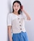 【新色追加】【美easy】釦ビスチェTシャツドッキングプルオーバー【接触冷感/洗える】