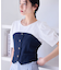 【新色追加】【美easy】釦ビスチェTシャツドッキングプルオーバー【接触冷感/洗える】