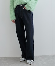 ハイウエストストレートデニム