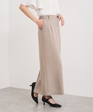 【洗える】Iラインロングスカート