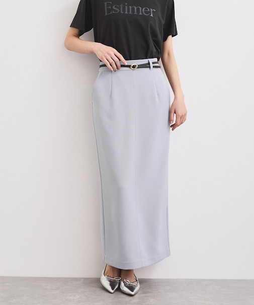 【洗える】Iラインロングスカート