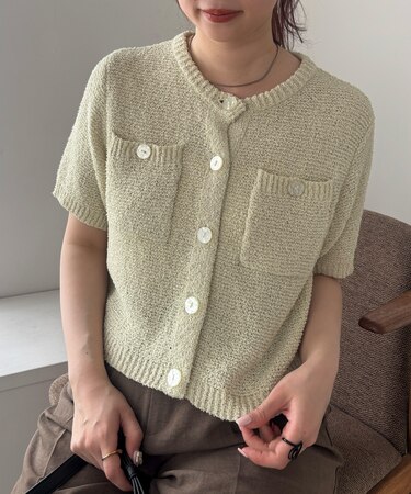 ブークレコンパクトカーディガン
