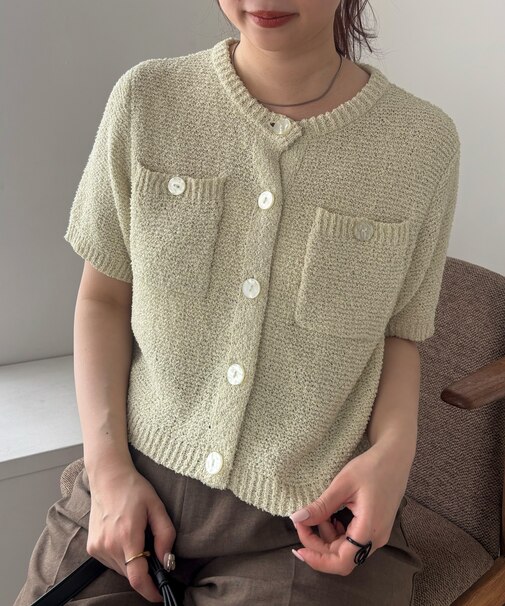 ブークレコンパクトカーディガン