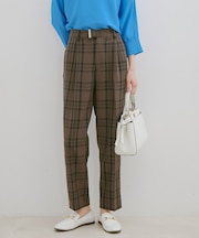 【HOT BEAUTY STRETCH】【洗える】ワンタックテーパードパンツ【sustainable】