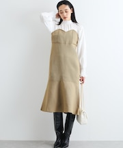 【VIS DRESS】バックリボンドッキングマーメイドワンピース