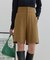 【洗える】レースアップバミューダパンツ