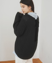 バックリボンHUGニット