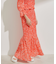 花柄シャーリングロングスカート