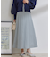 ナイロンワッシャーAラインスカート