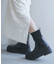 CASUAL タンクソールサイドニットブーツ