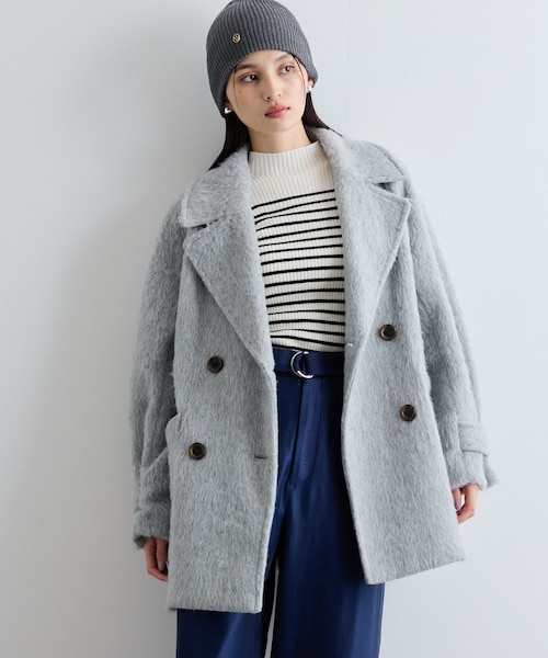 シャギーミディ丈Pコート｜ビスの通販｜&mall（アンドモール）三井