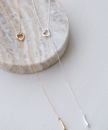 ハートポイントチェーンYネックレス