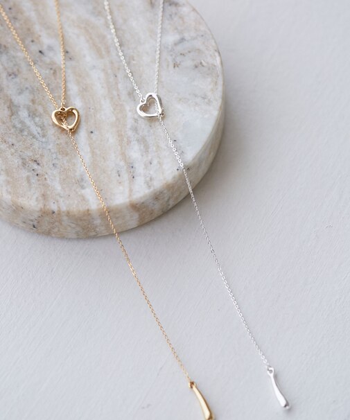 ハートポイントチェーンYネックレス