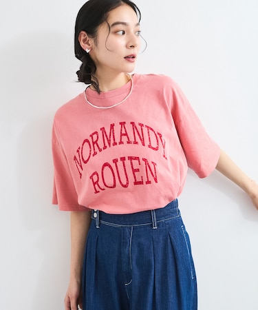 ピグメント加工プリントビッグTシャツ