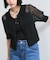 【WEB限定】シアーボーダーサマーポロニット