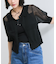 【WEB限定】シアーボーダーサマーポロニット