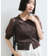 【WEB限定】シアーボーダーサマーポロニット
