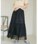 チュールプリーツスカート