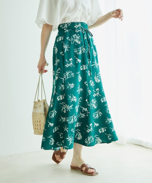 【セットアップ対応】リネンライクマーメイドスカート