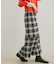 チェックアソートマーメイドスカート